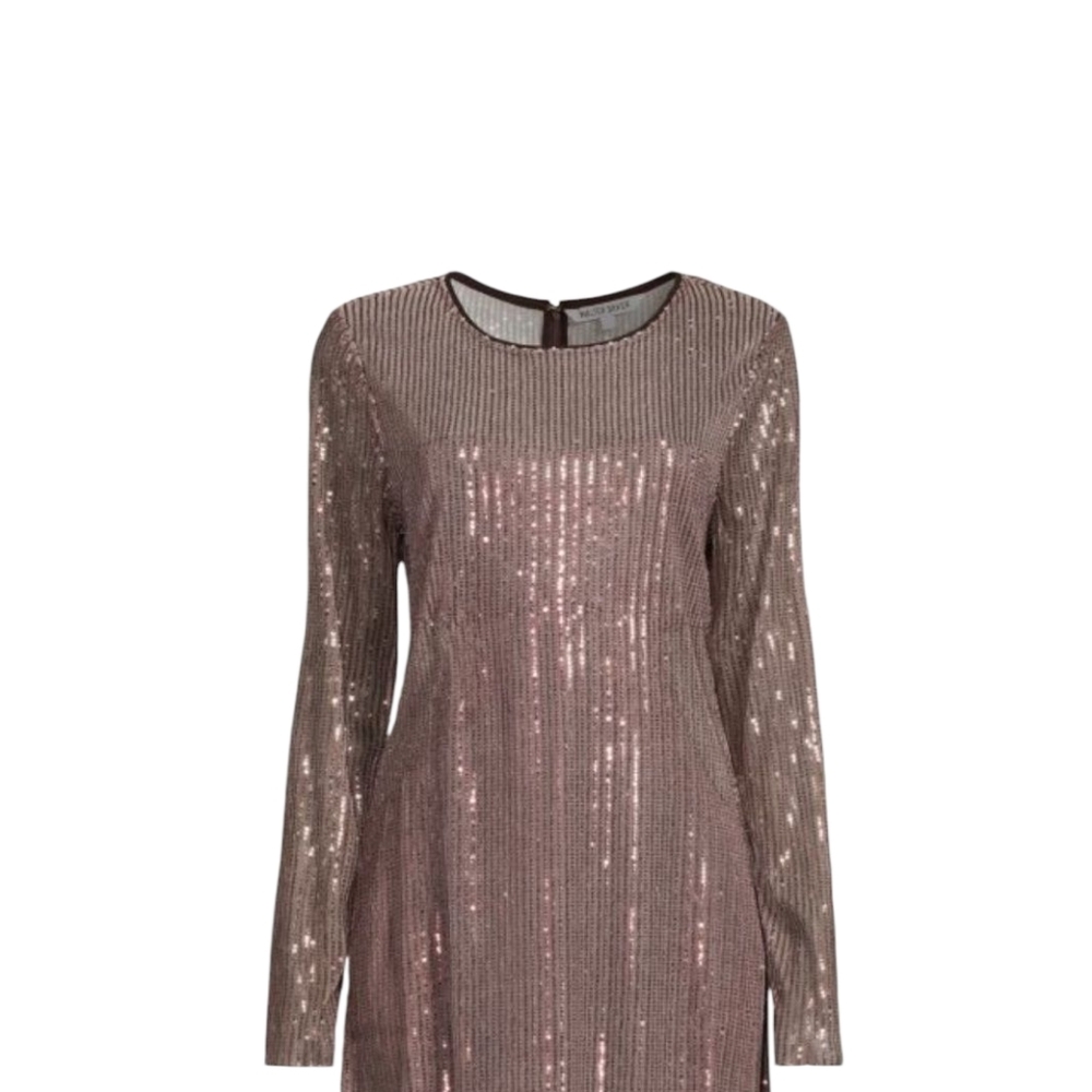 Walter Baker Bellini 90'S Glamor Sequin Sheer Mini Coctail Dress Size: S - Picture 5 of 11